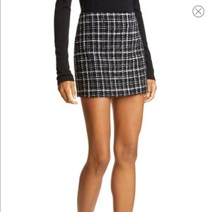 Alice + Olivia Elena Tweed Mini Skirt NWT Size 6